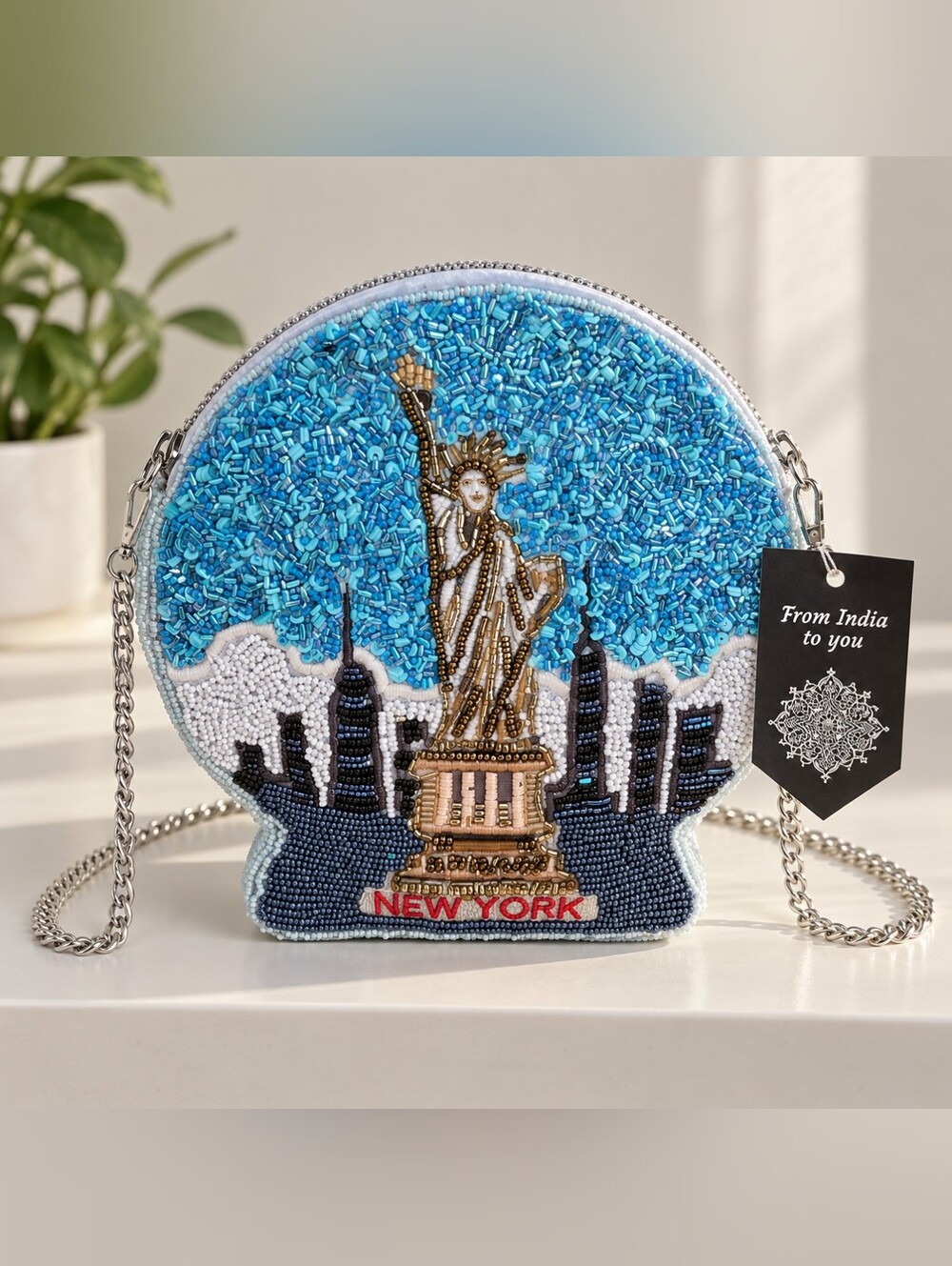 Viral New Release: New York City Snow Globe Beaded Crossbody Bag 🗽